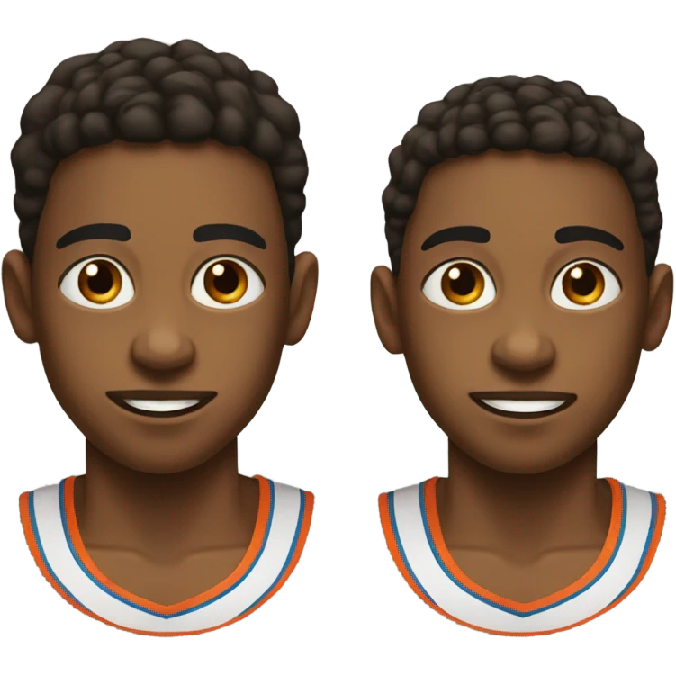 Teen twin boys basketball emoji