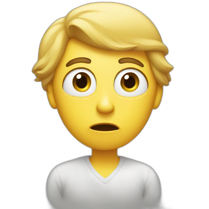 confused person emoji