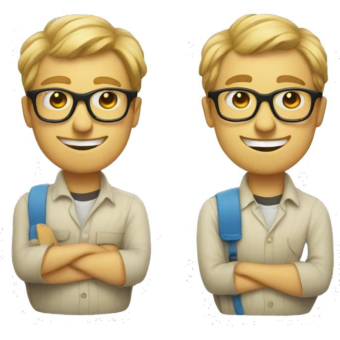 Nerd smiley emoji