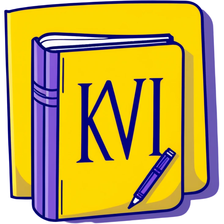 Closed purple book identical to the red book emoji 📕 but purple colored with "VOL. 5" written on the cover emoji