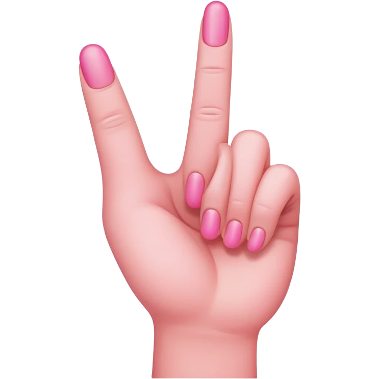 pink middle finger emoji