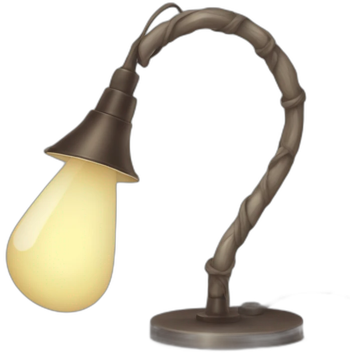 Une lampe décorée avec des punaises de lit emoji