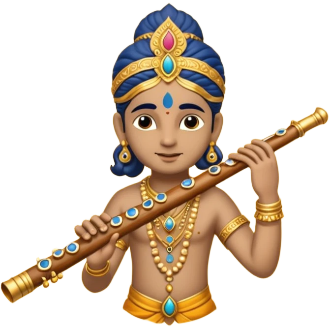 Krishna's flute emoji