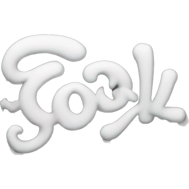 "Cool" written in Smoke Lettering emoji