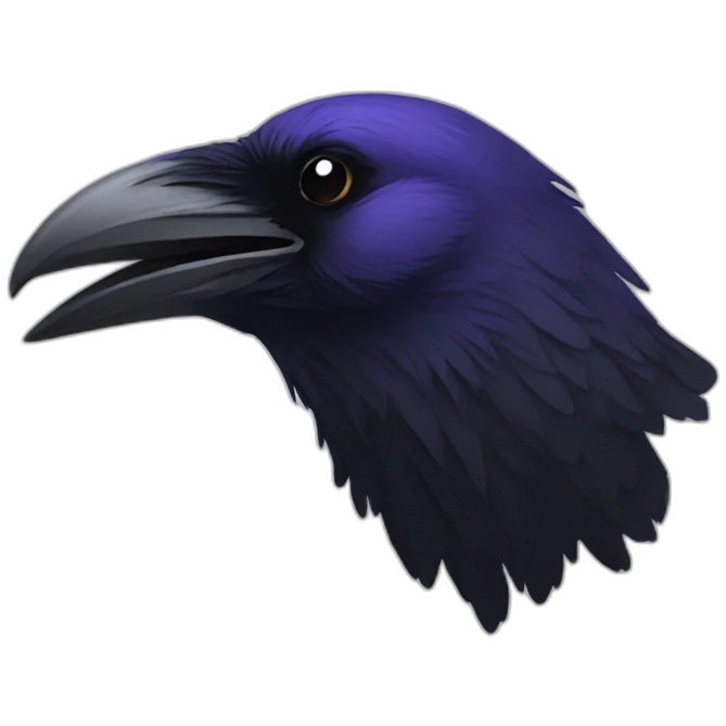 raven head emoji