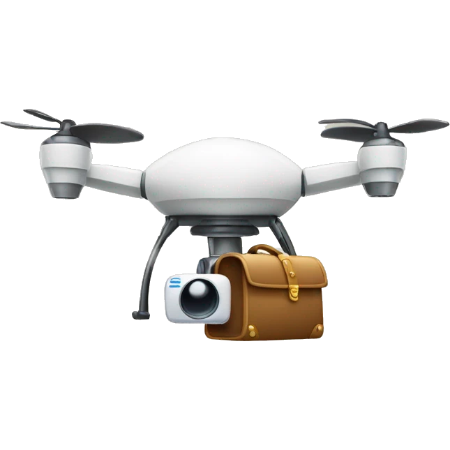 La dron con bolsa de dinero  emoji
