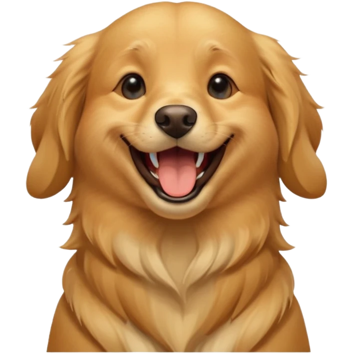 Laughing dog emoji