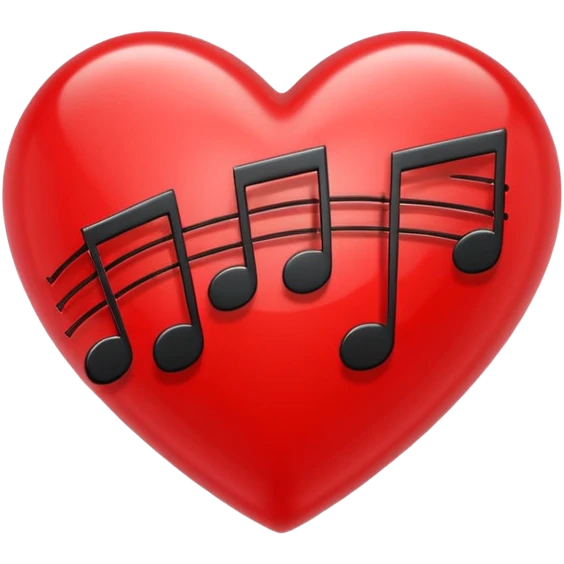 classical music themed heart emoji