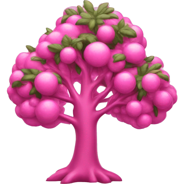 Pink and brillant tree  emoji