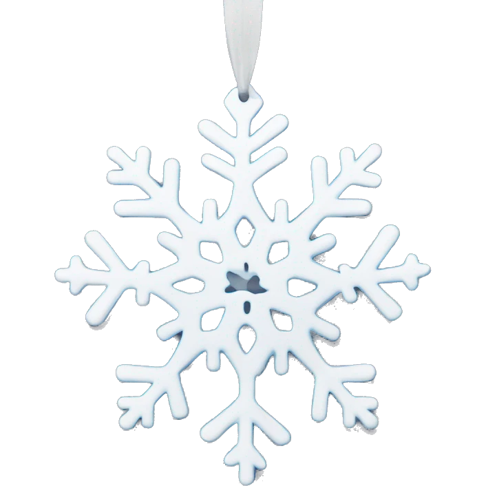 Snowflake ornament emoji