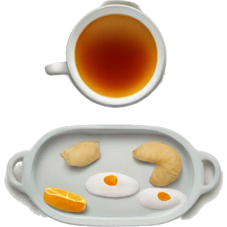 chinese tray with tea emoji