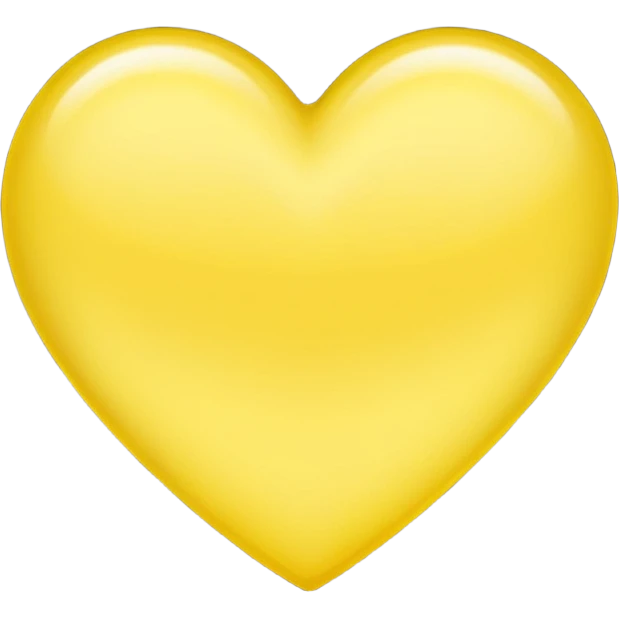 Light yellow heart emoji
