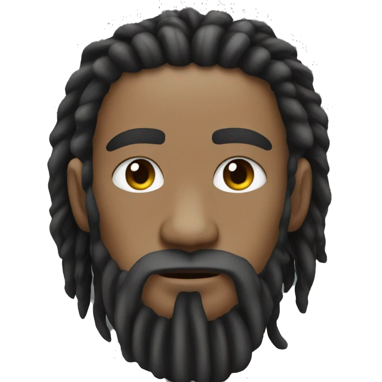 mau mau fighter dreadlocks and beard emoji emoji