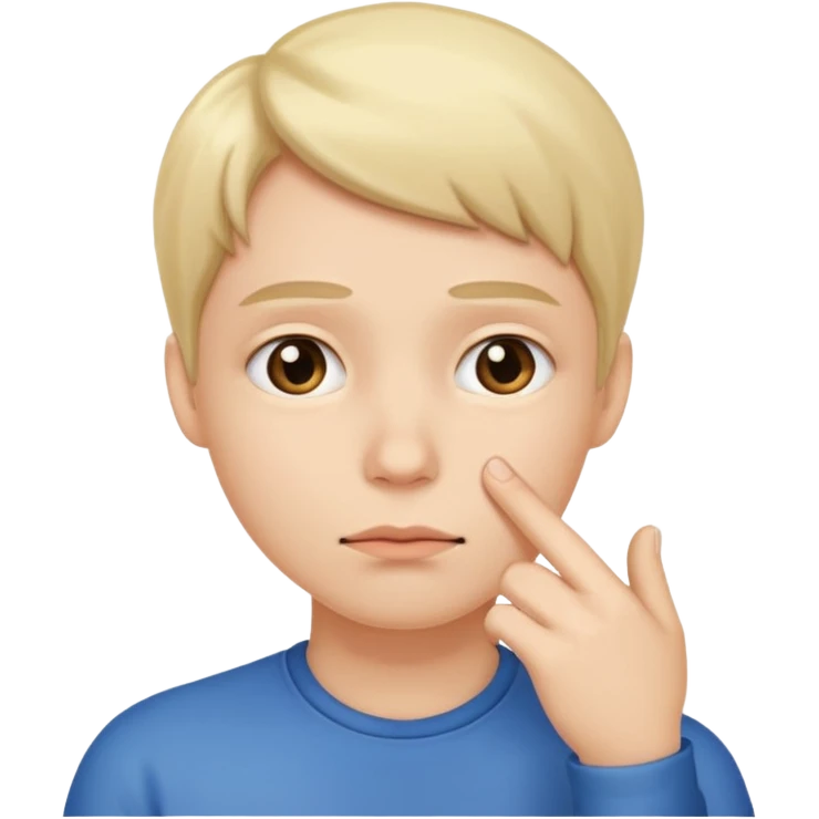 Persona indecisa tocándose la barbilla. emoji