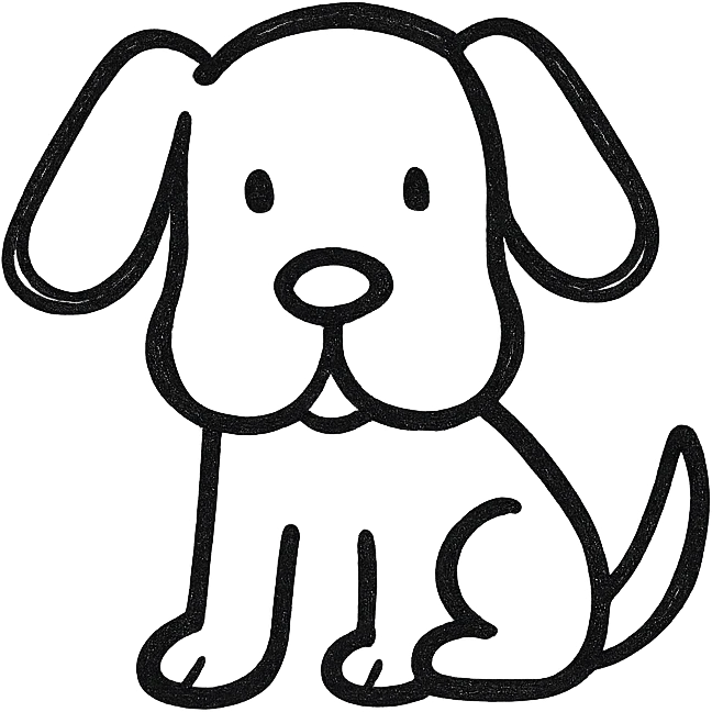 A dog emoji