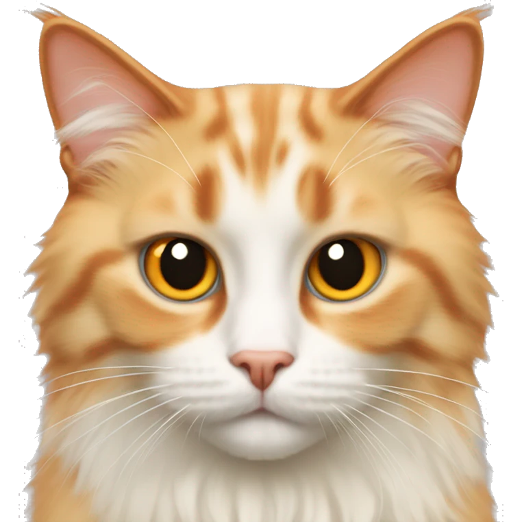 Orange ragdoll cat emoji