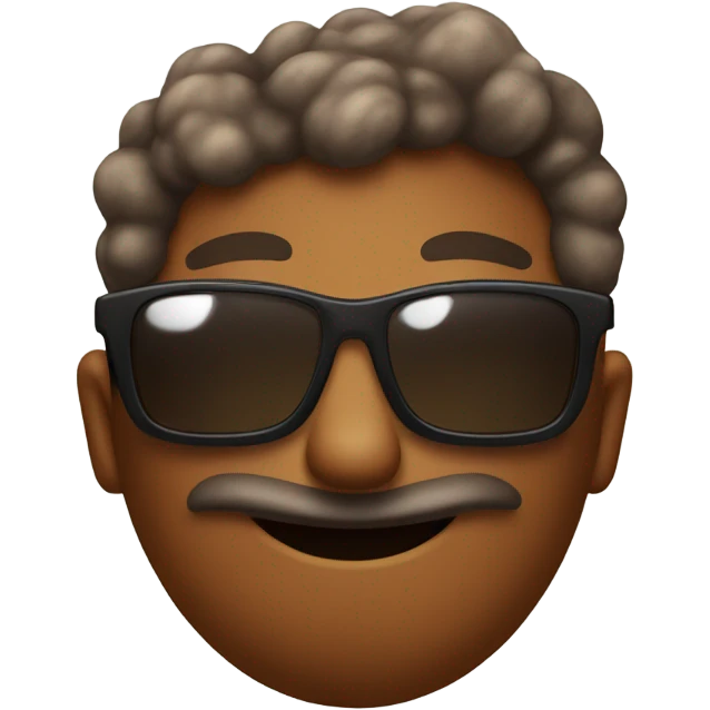 Poop with sunglasses  emoji