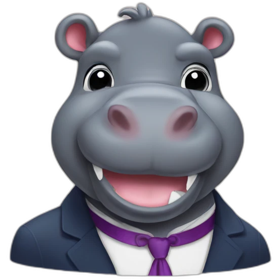 suave hippo emoji