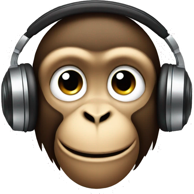 Monkey dj emoji
