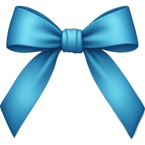 Blue bow emoji