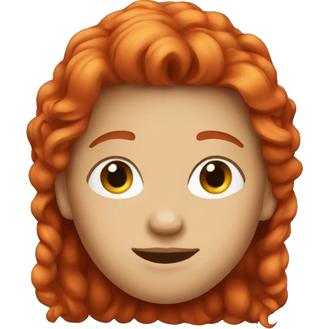 Red hair  emoji