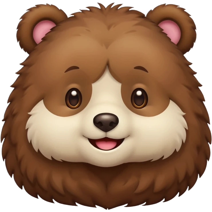 A cute Kawaii bear emoji