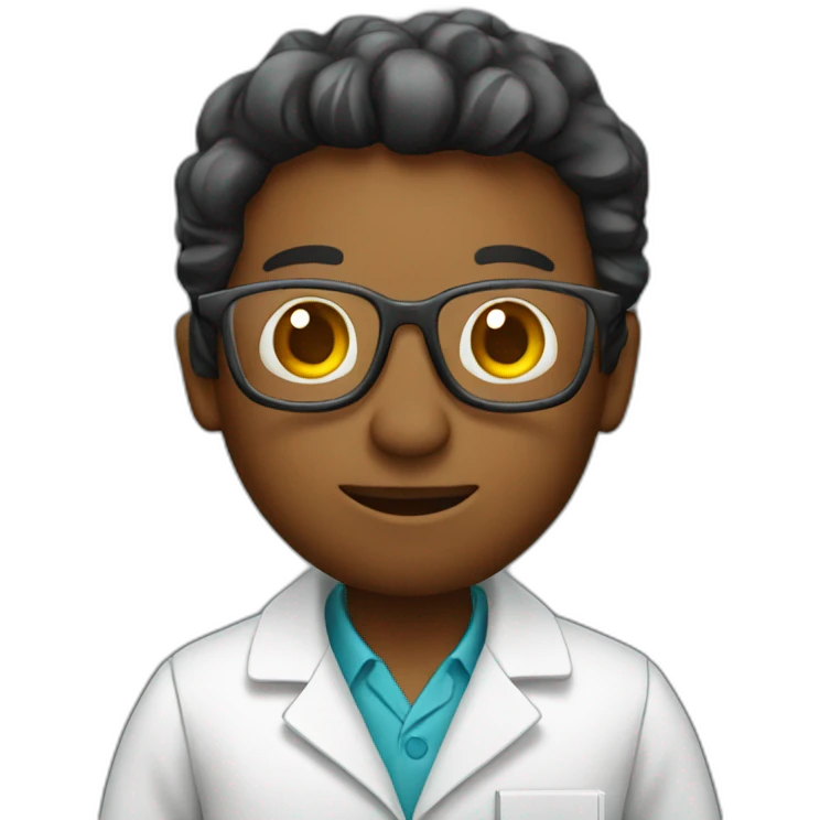 scientist holding book emoji