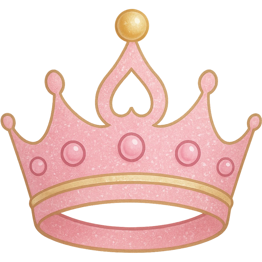 Girly crown remove background emoji