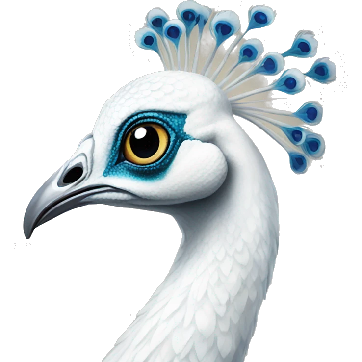 White peacock emoji