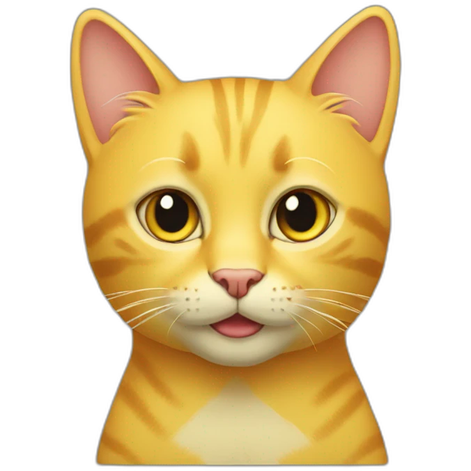 Yellow-cat-meow emoji