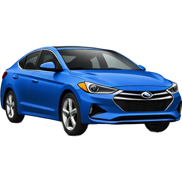Blue Elantra car emoji