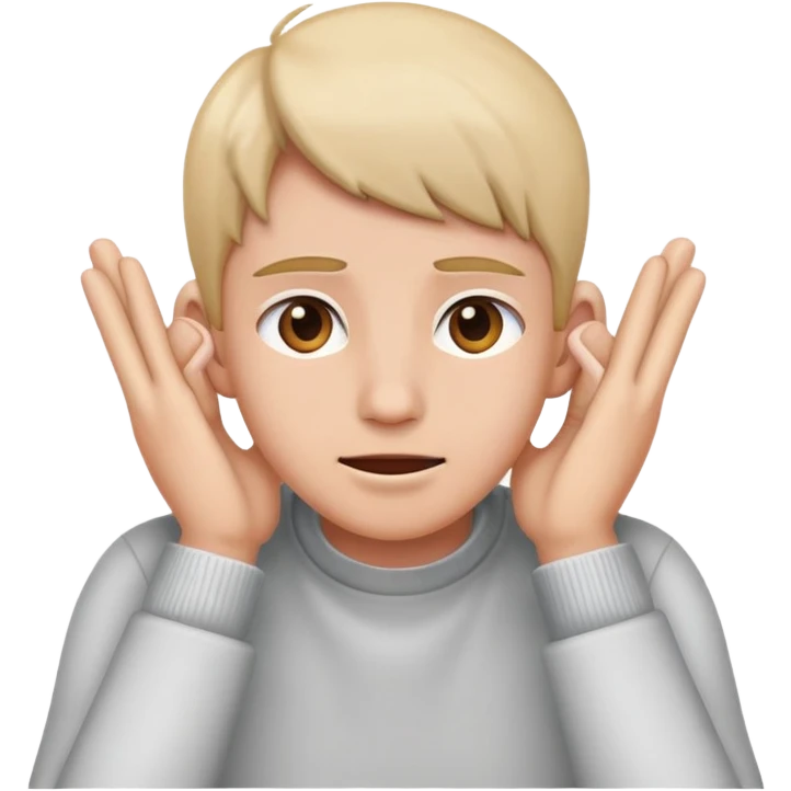 Covering ears emoji