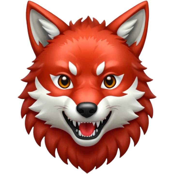glitter red wolf apex predator emoji