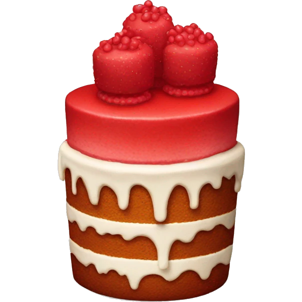 Red cake  emoji