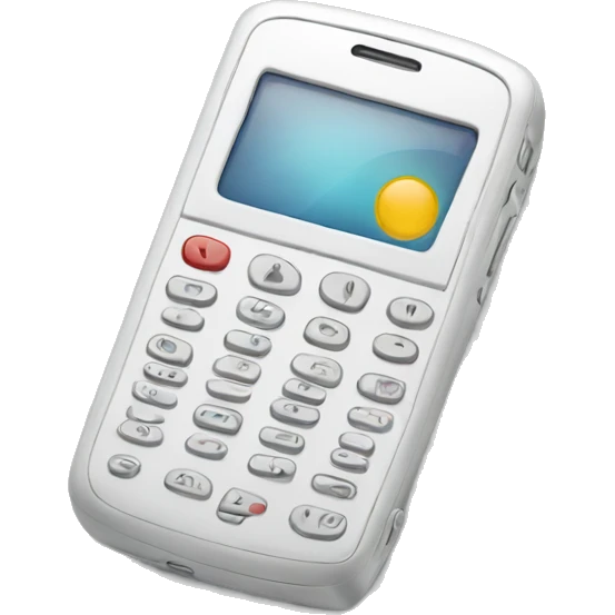 white cellphone emoji