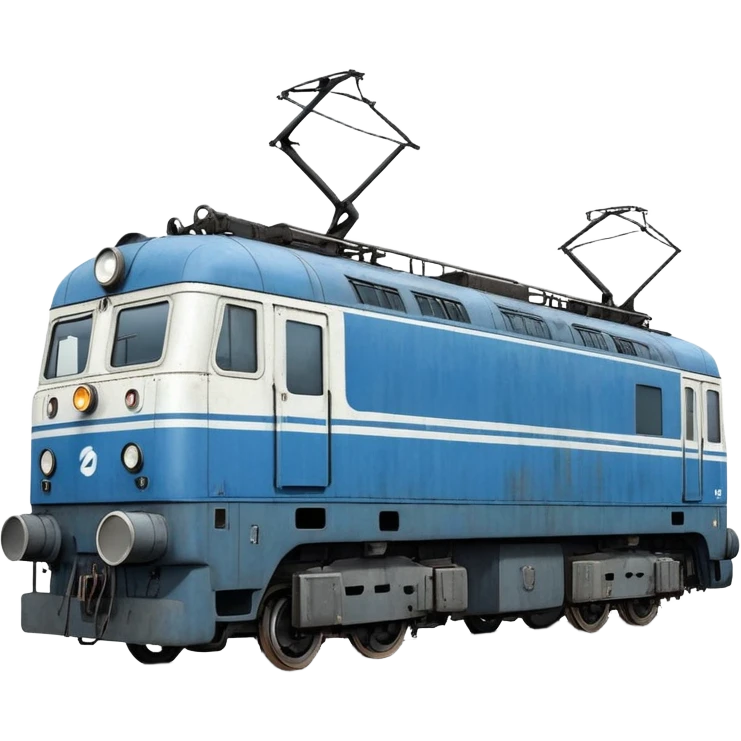 A soviet blue-white electric locomotive “chs 200” emoji