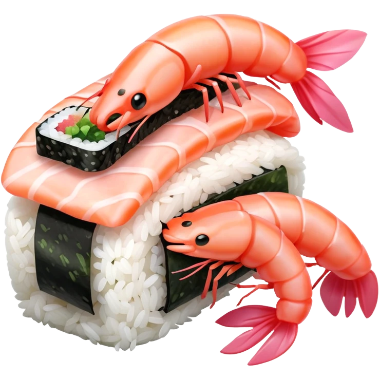 Shrimp sushi emoji