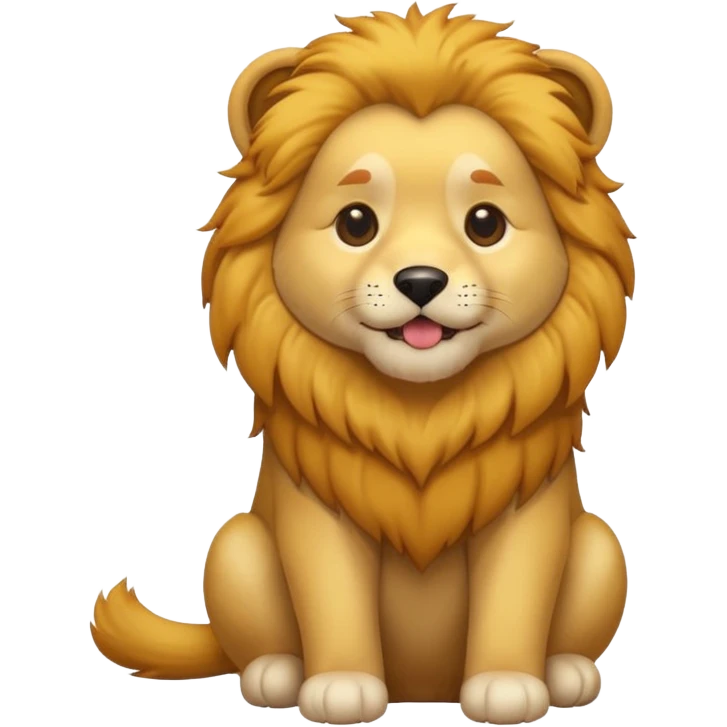 lion dog emoji