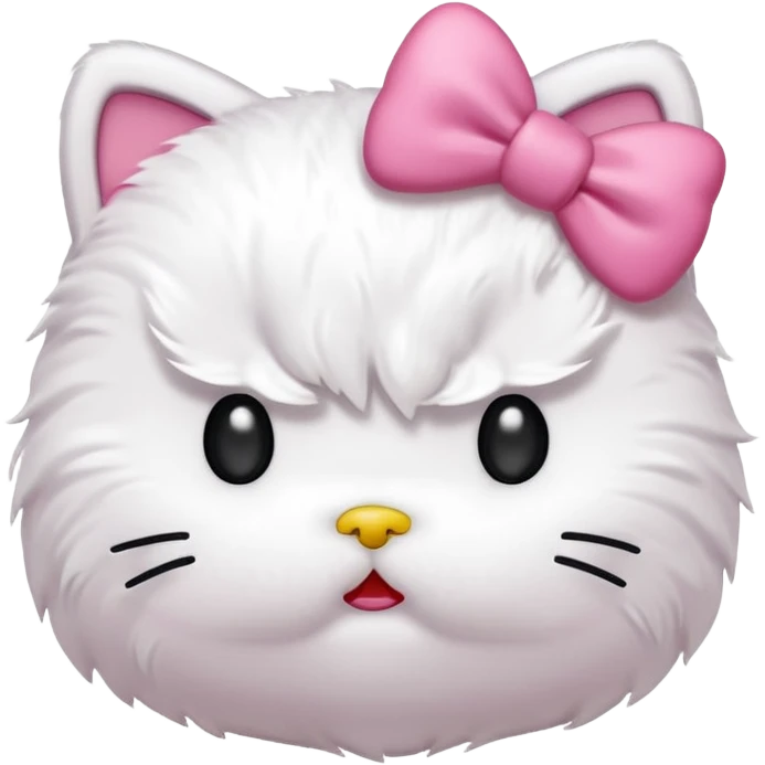 Angry hello kitty emoji