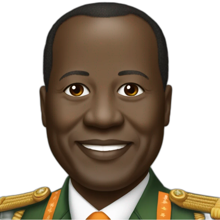 Le president alasane ouattara de la côte d'ivoire emoji