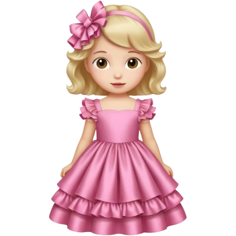 Gown in pink for kids emoji