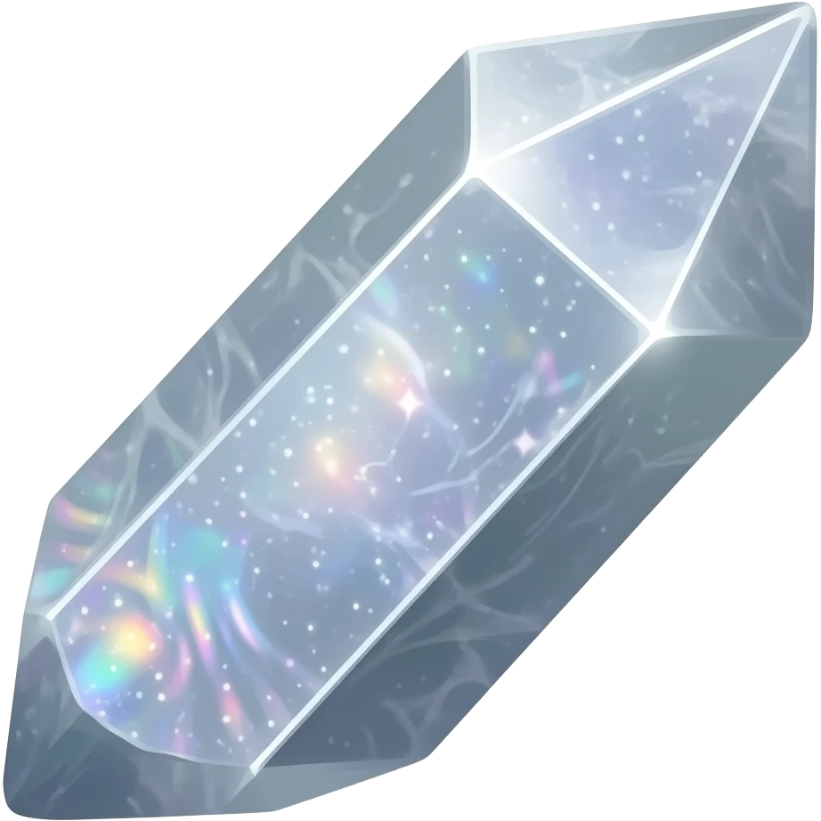silver iridescent nebula crystal shard emoji