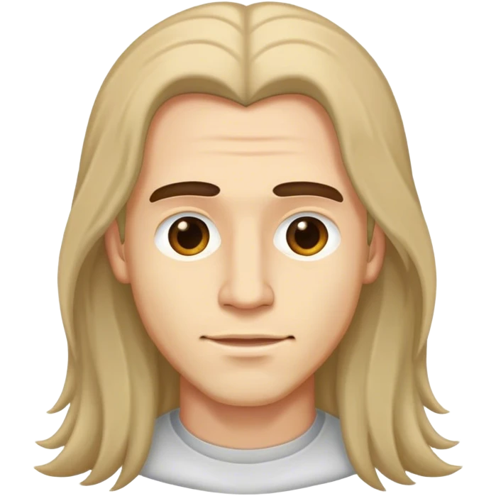 Long hairs men emoji
