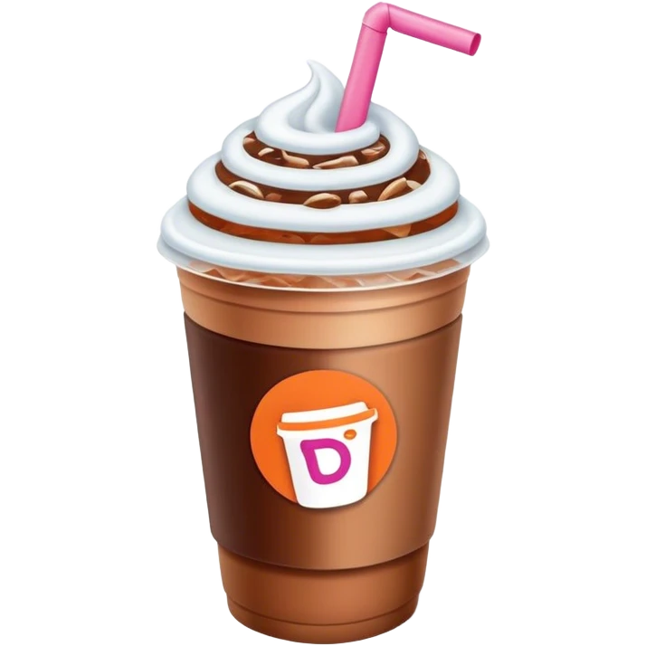 Dunkin iced coffee emoji