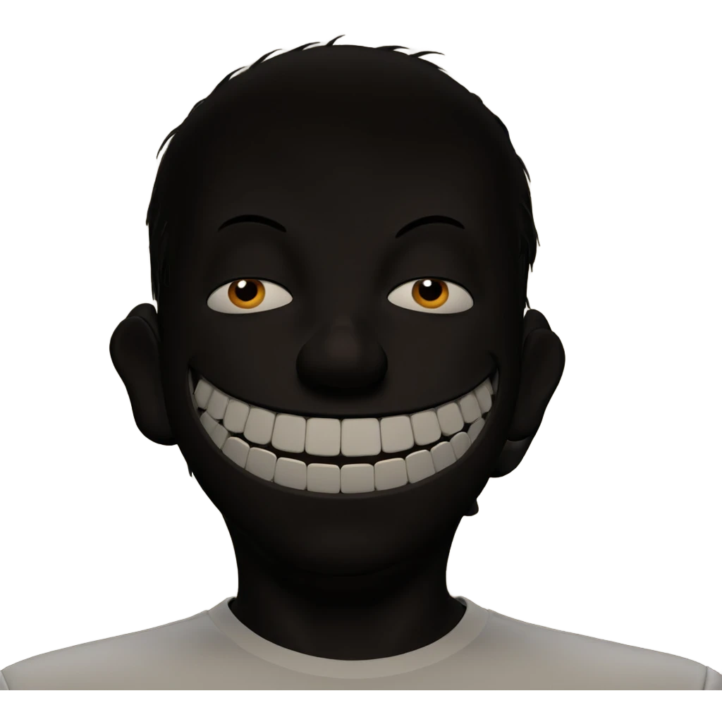 male figure in horror gaze emoji
