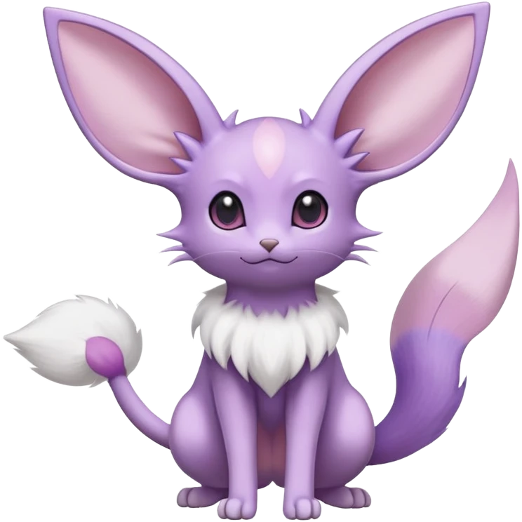 Espeon-Minccino-Pokémon-Fakémon-hybrid-creature (full body) emoji