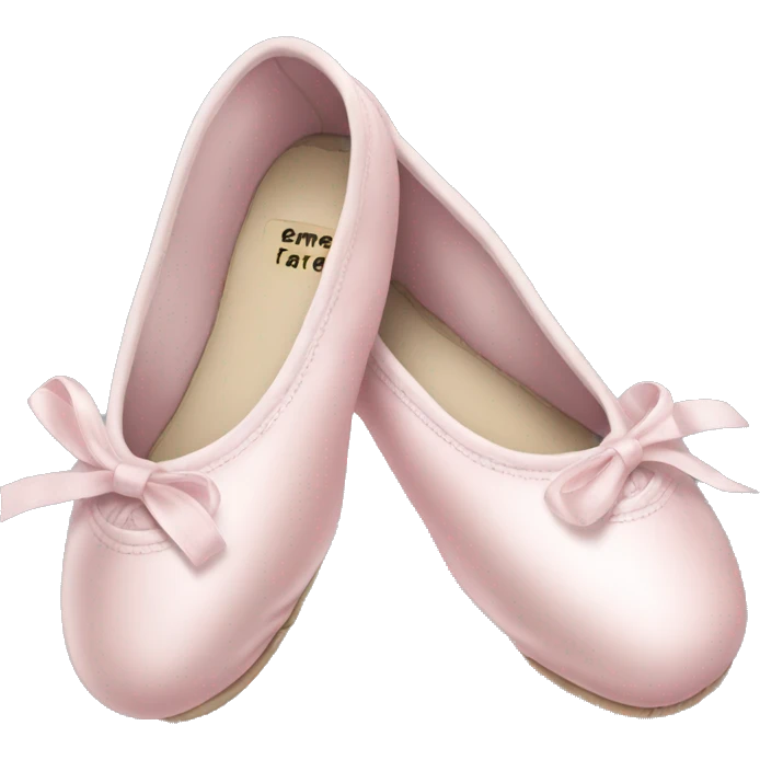 Pale pink ballet shoes emoji
