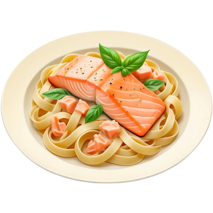 Salmon creamy pasta emoji