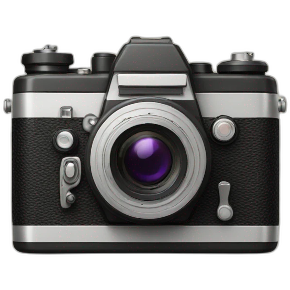 old photo camera emoji