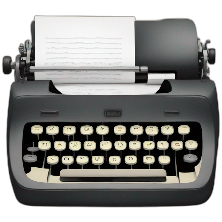 typewriter emoji